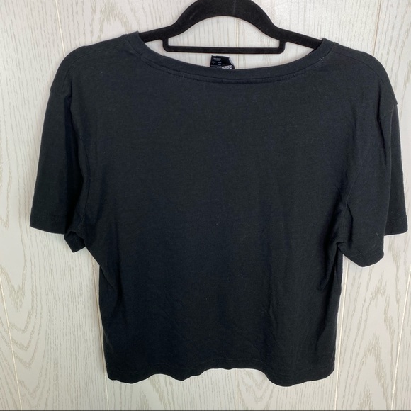 Adidas Spell Out Short Sleeve Block Letter Graphic Tee Black & White Size Medium - Picture 4 of 12